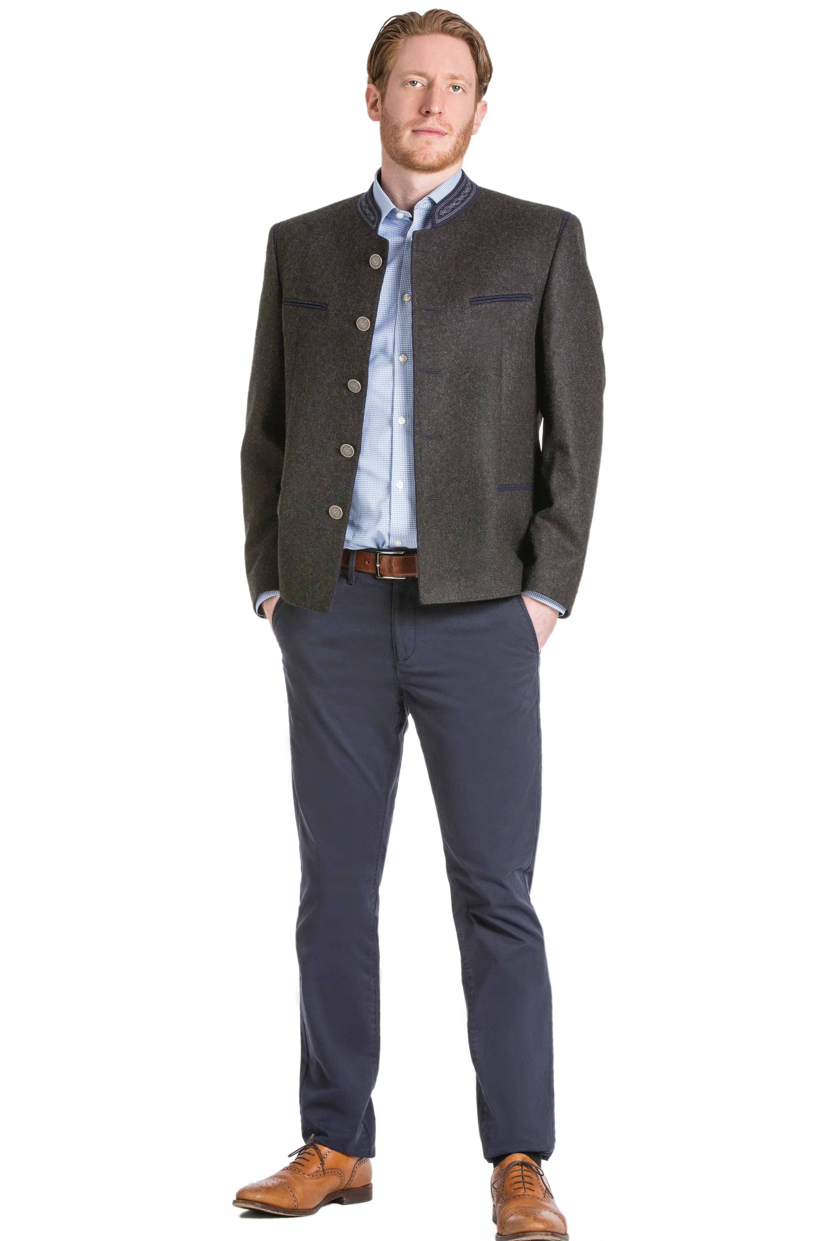 Edelmann - Men's Austrian Trachten Jacket - 100% Merino Loden Wool - Image 10