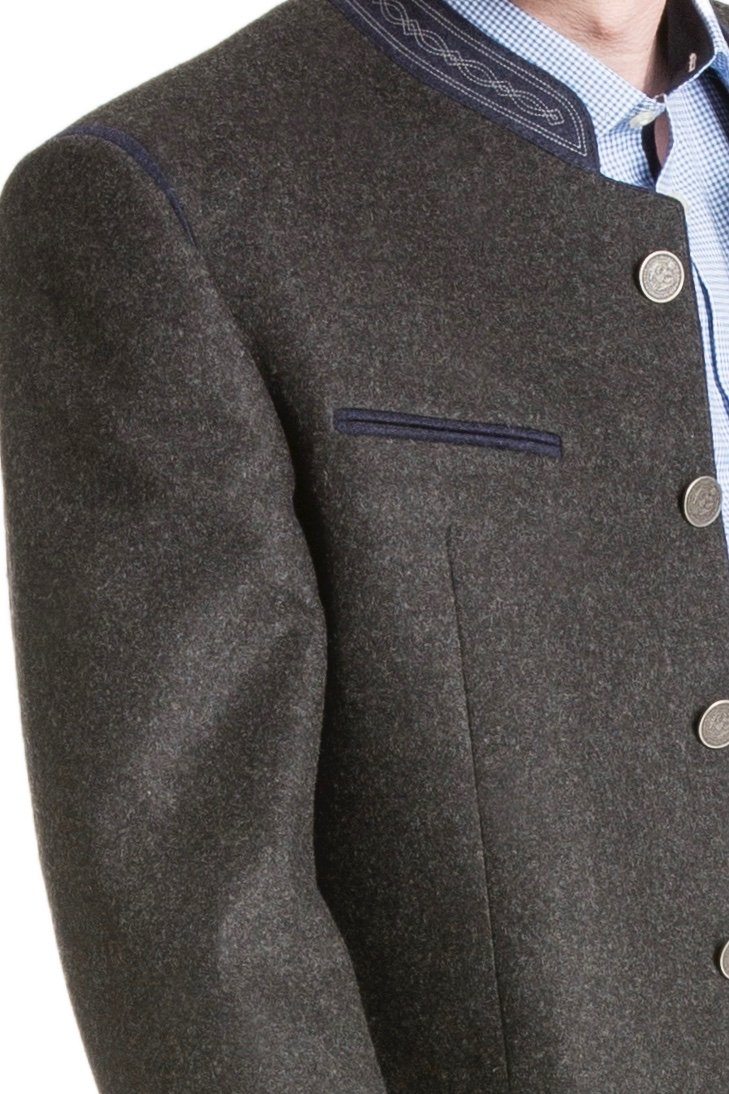 Edelmann - Men's Austrian Trachten Jacket - 100% Merino Loden Wool - Image 8