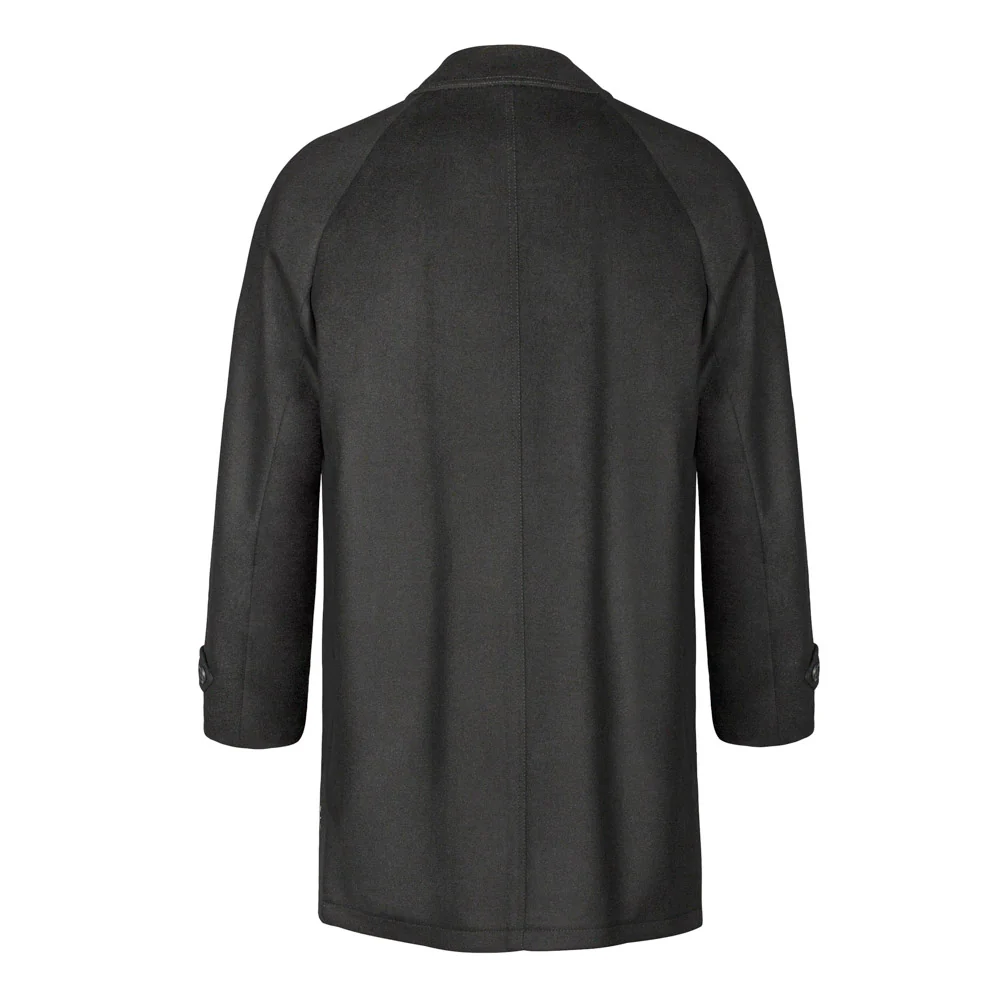Joseph - Men's Black Himalaya Loden Wool Car Coat - Image 9