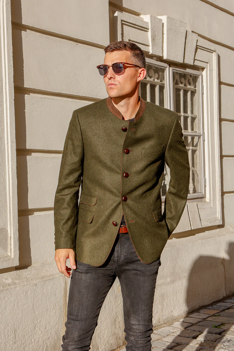 Edward - Classic Austrian Jacket in Olive - Image 4