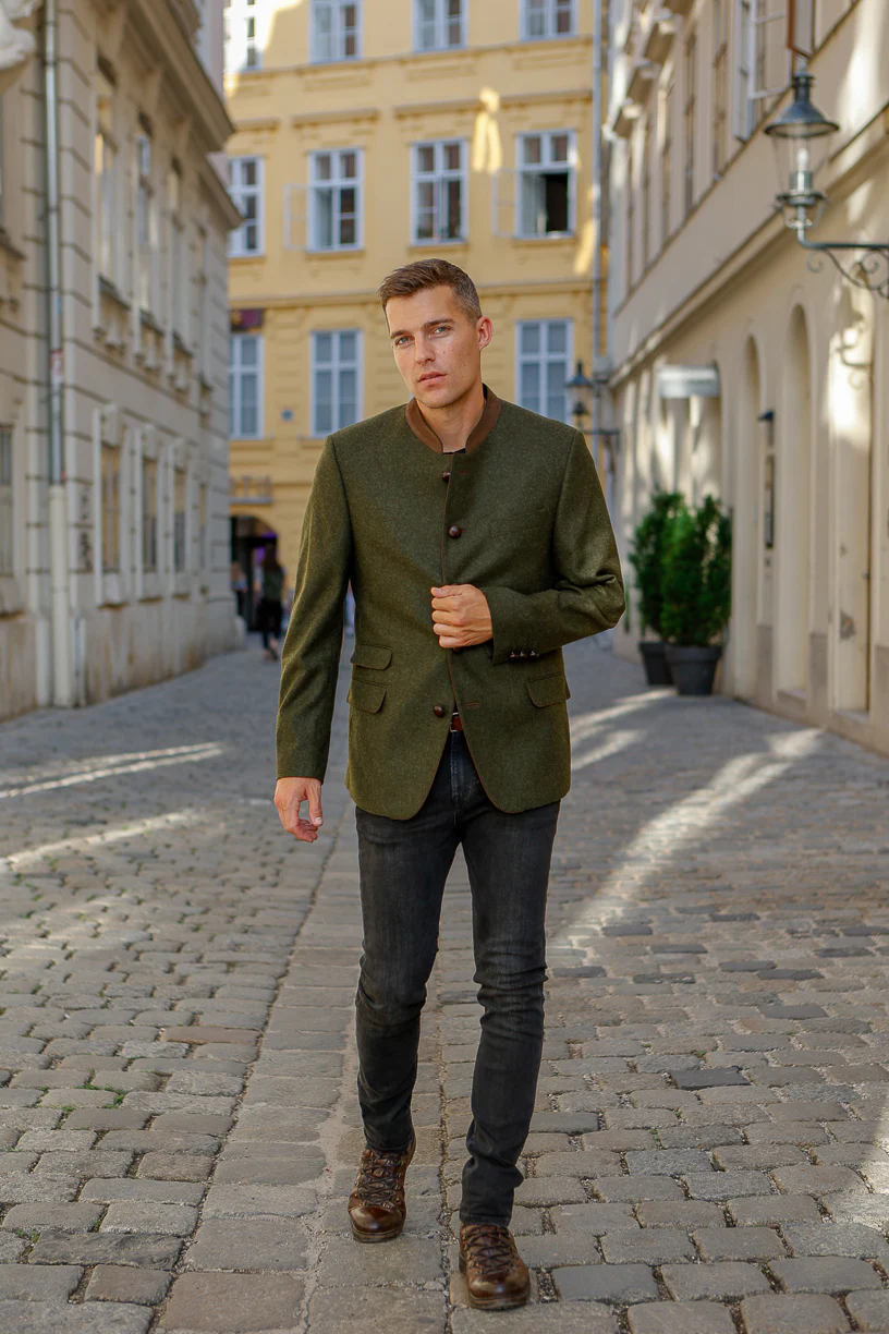 Edward - Classic Austrian Jacket in Olive - Image 5