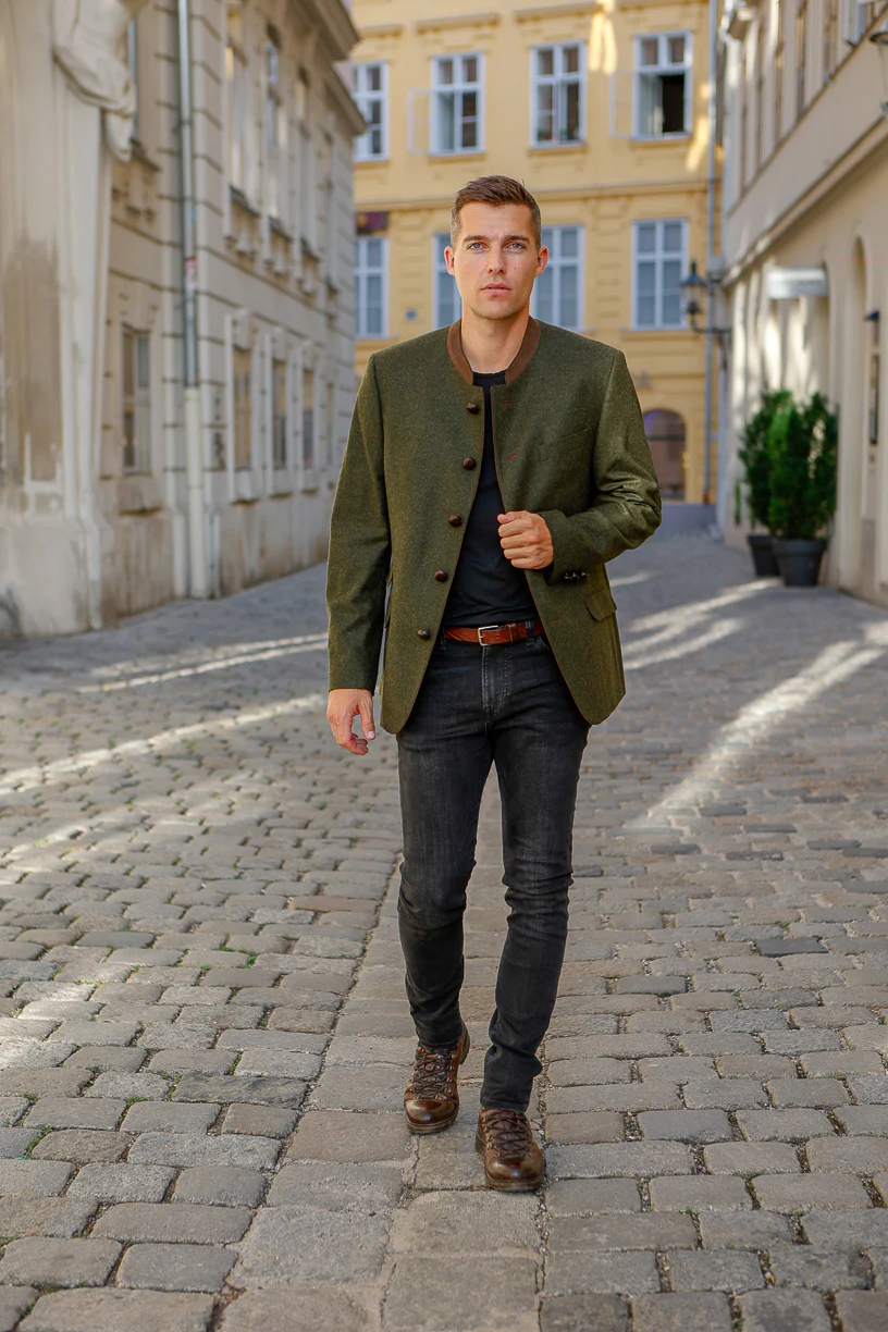 Edward - Classic Austrian Jacket in Olive - Image 6