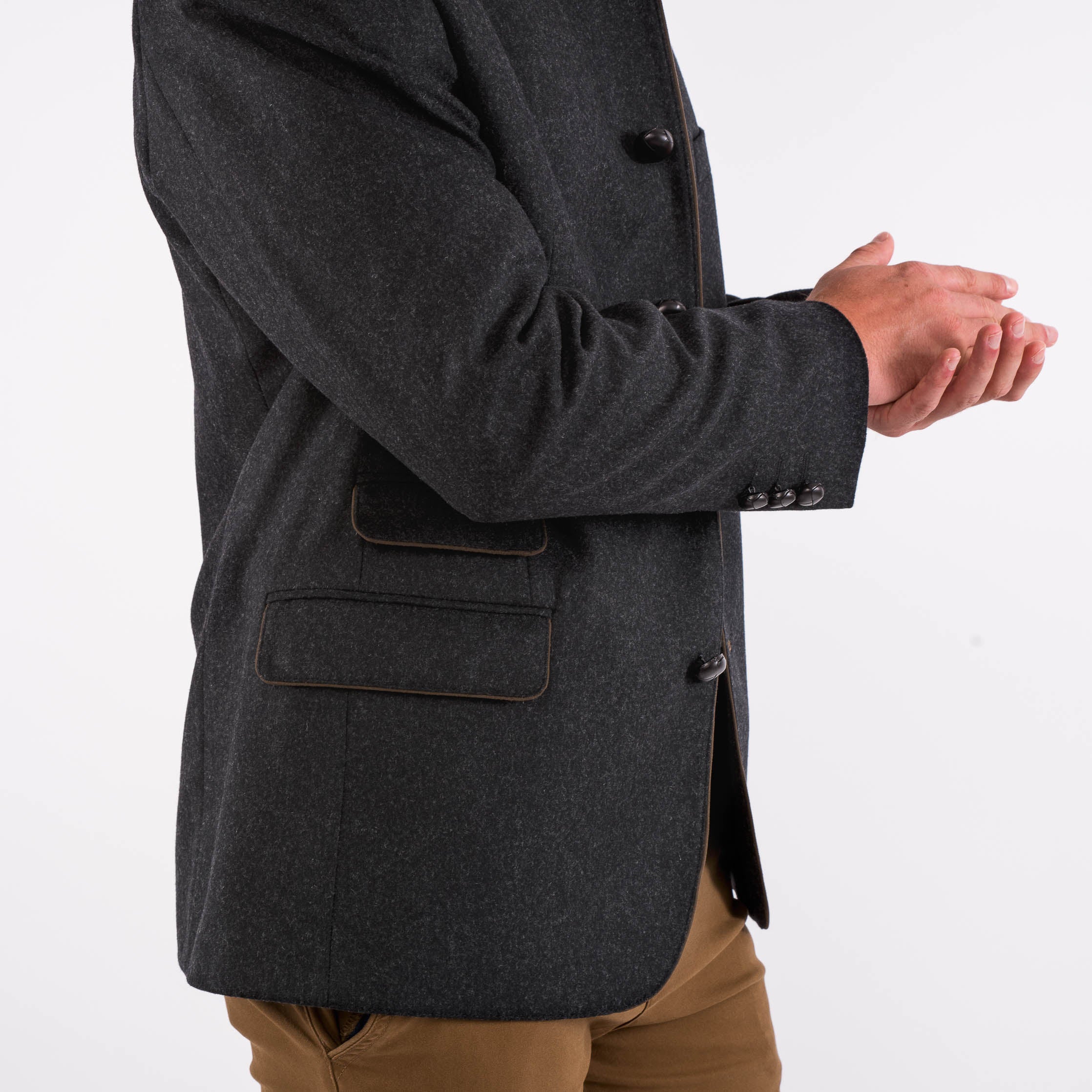 Edward - Classic Austrian Jacket in Charcoal - Image 5