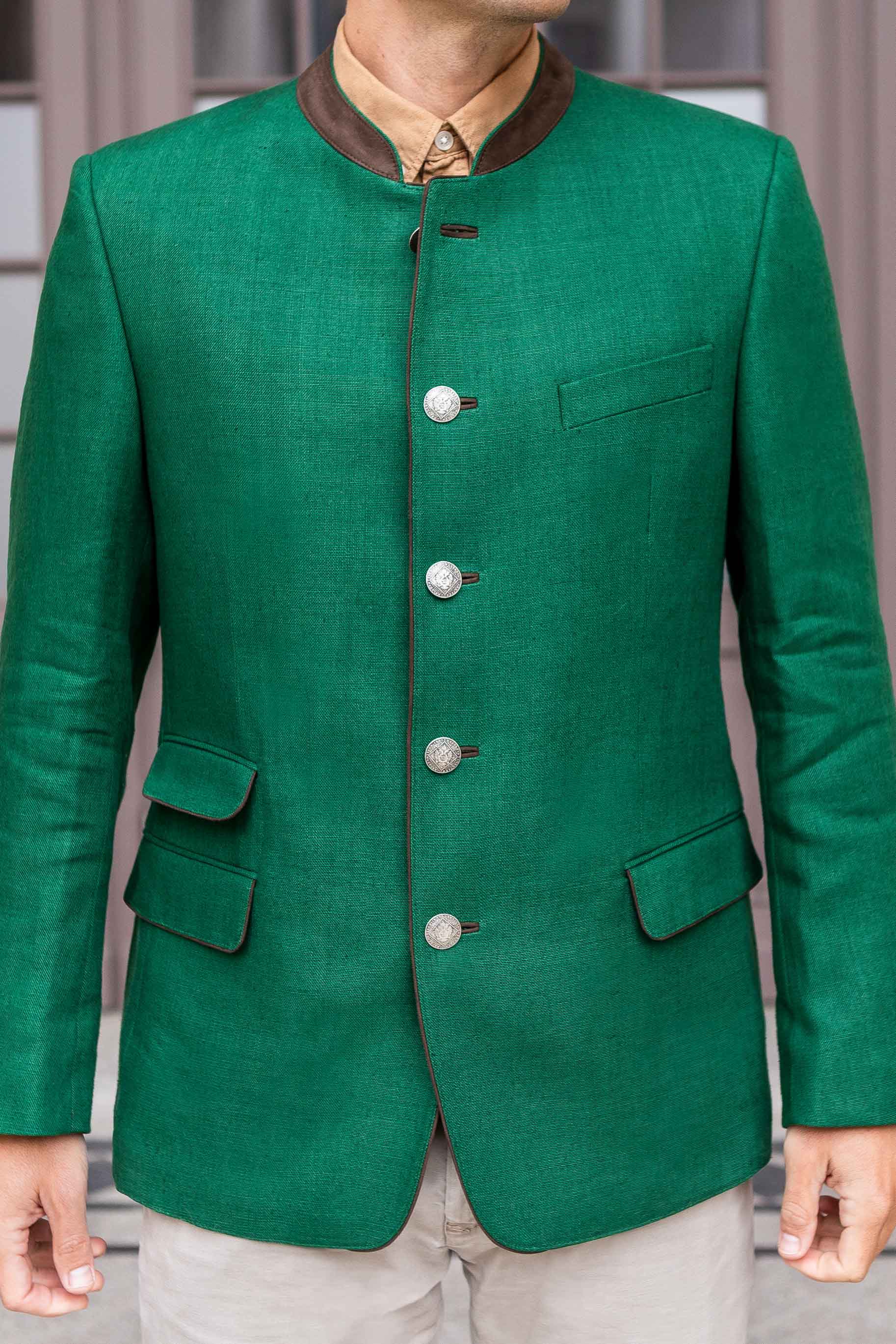 Edward - Green Linen - Image 3