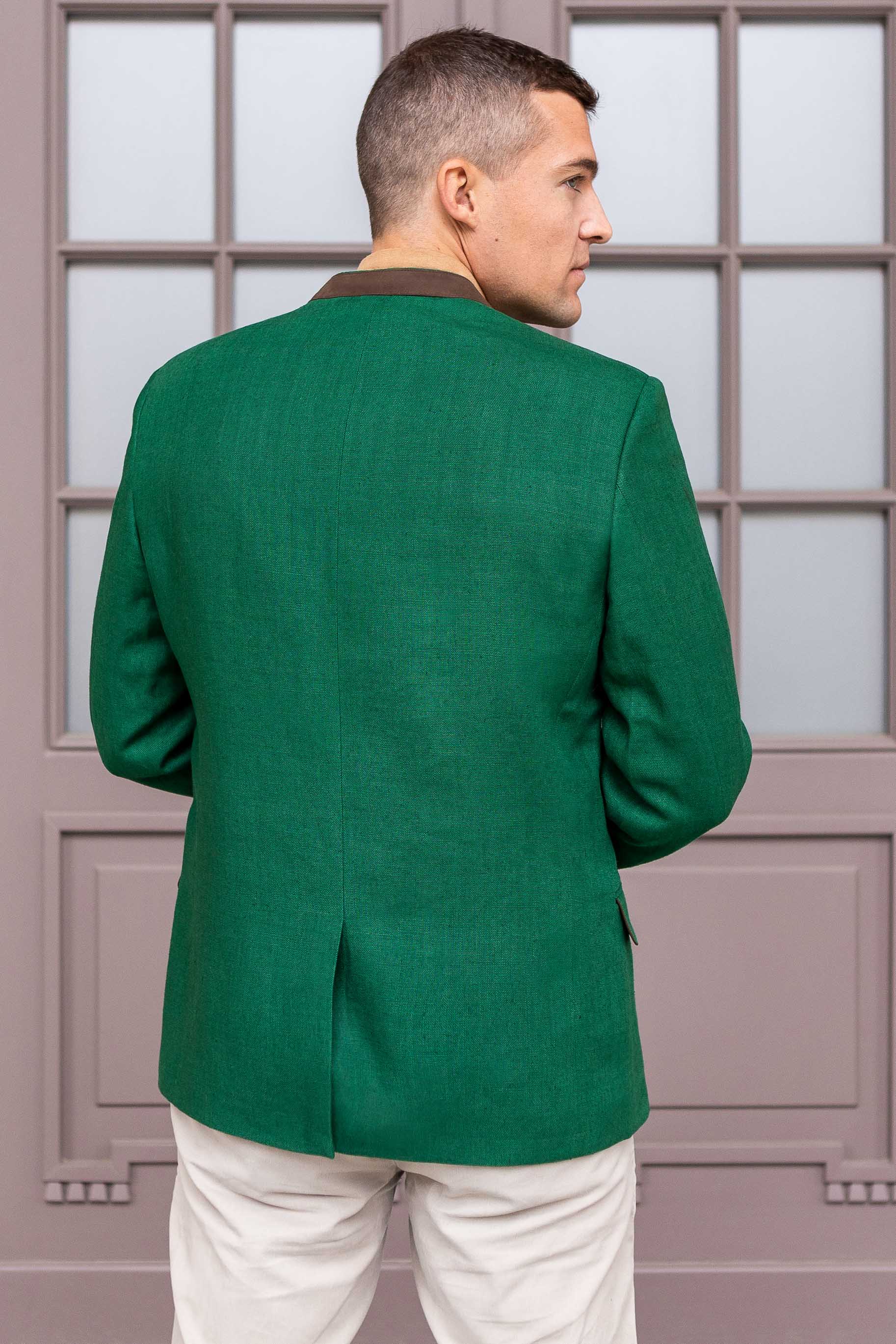 Edward - Green Linen - Image 4