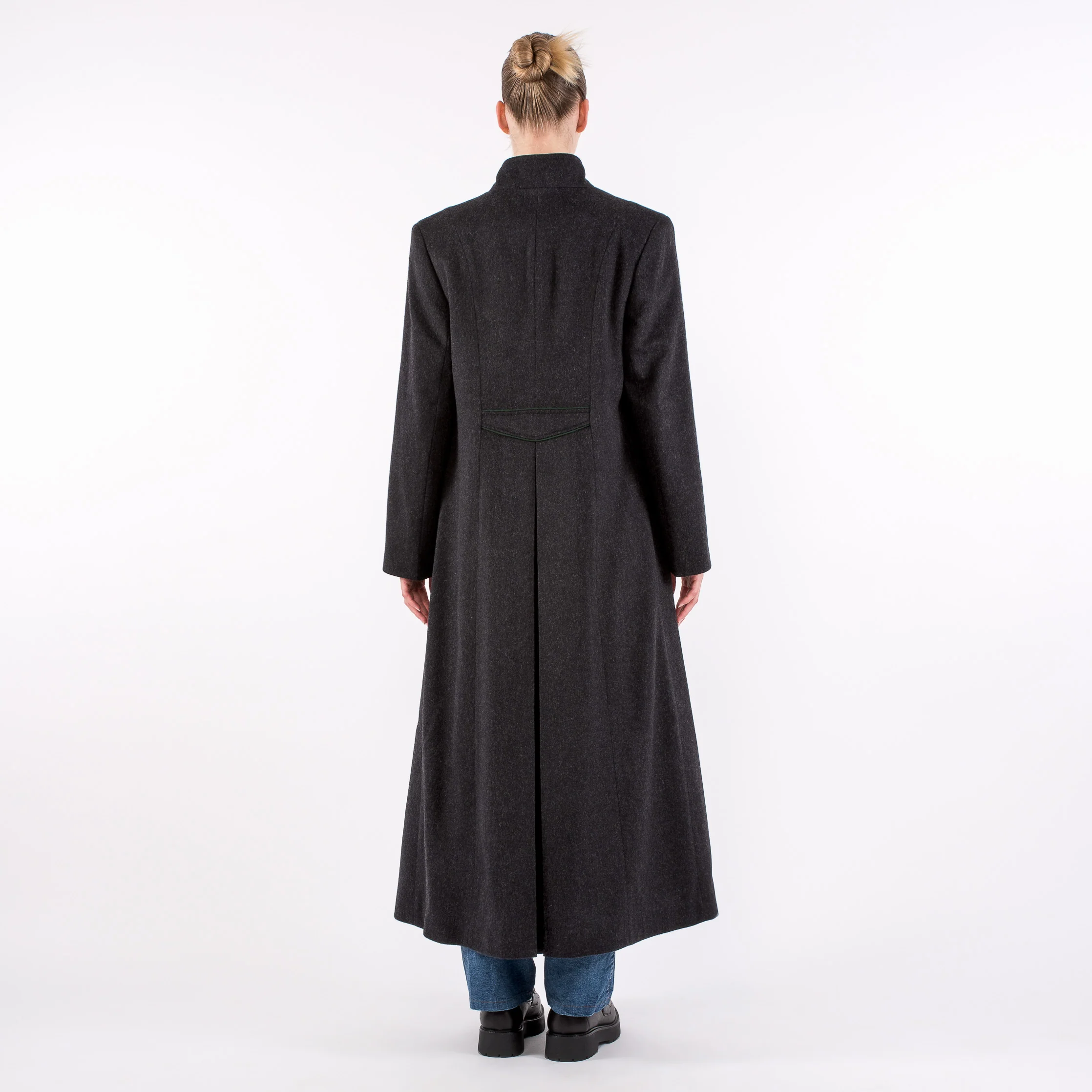 Florentina - Women's Full Length Austrian Loden Coat - Image 3