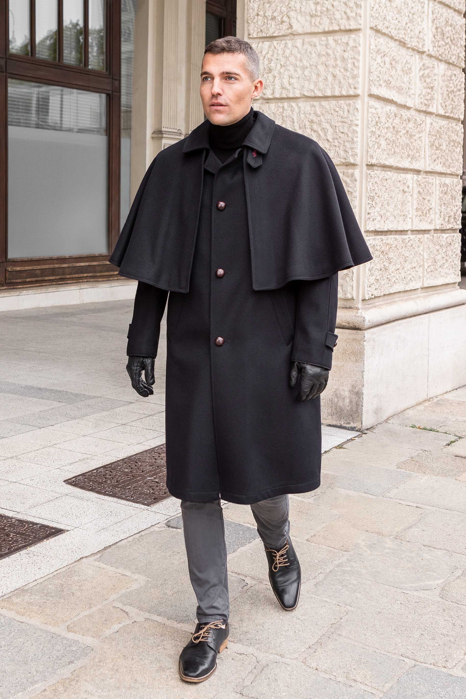 Holmes - Traditional Austrian Capelet Coat or Inverness Coat - Image 3