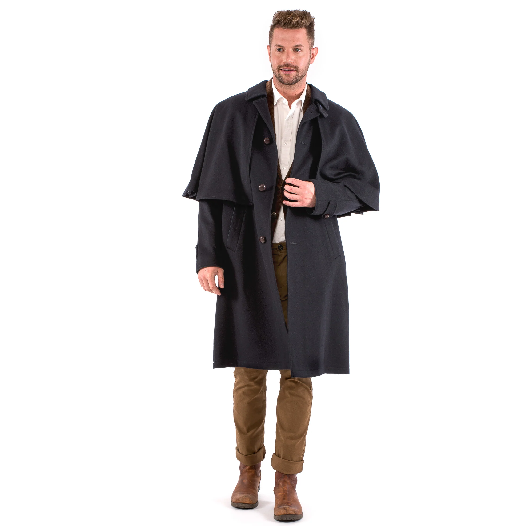 Holmes - Traditional Austrian Capelet Coat or Inverness Coat - Image 4