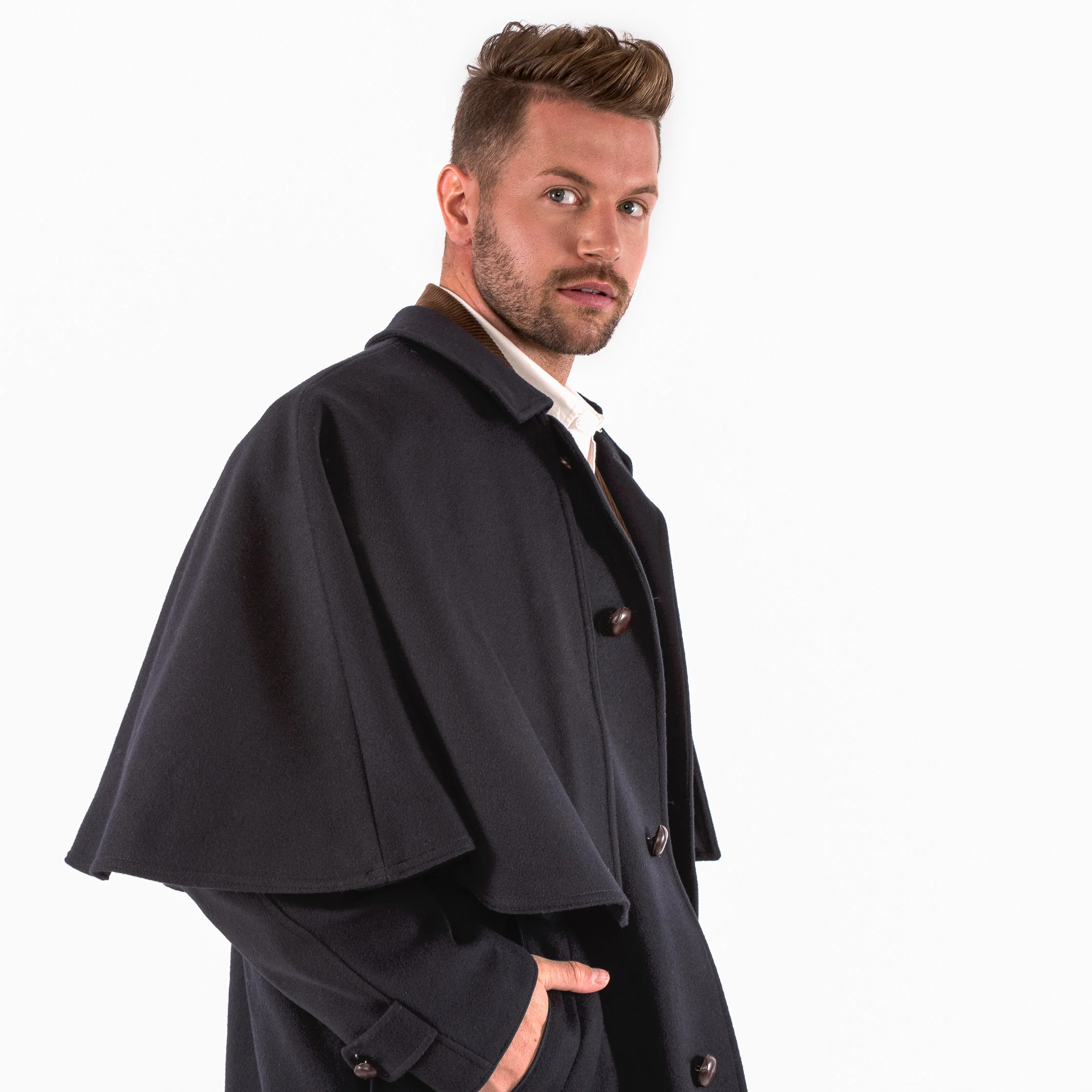 Holmes - Traditional Austrian Capelet Coat or Inverness Coat - Image 5