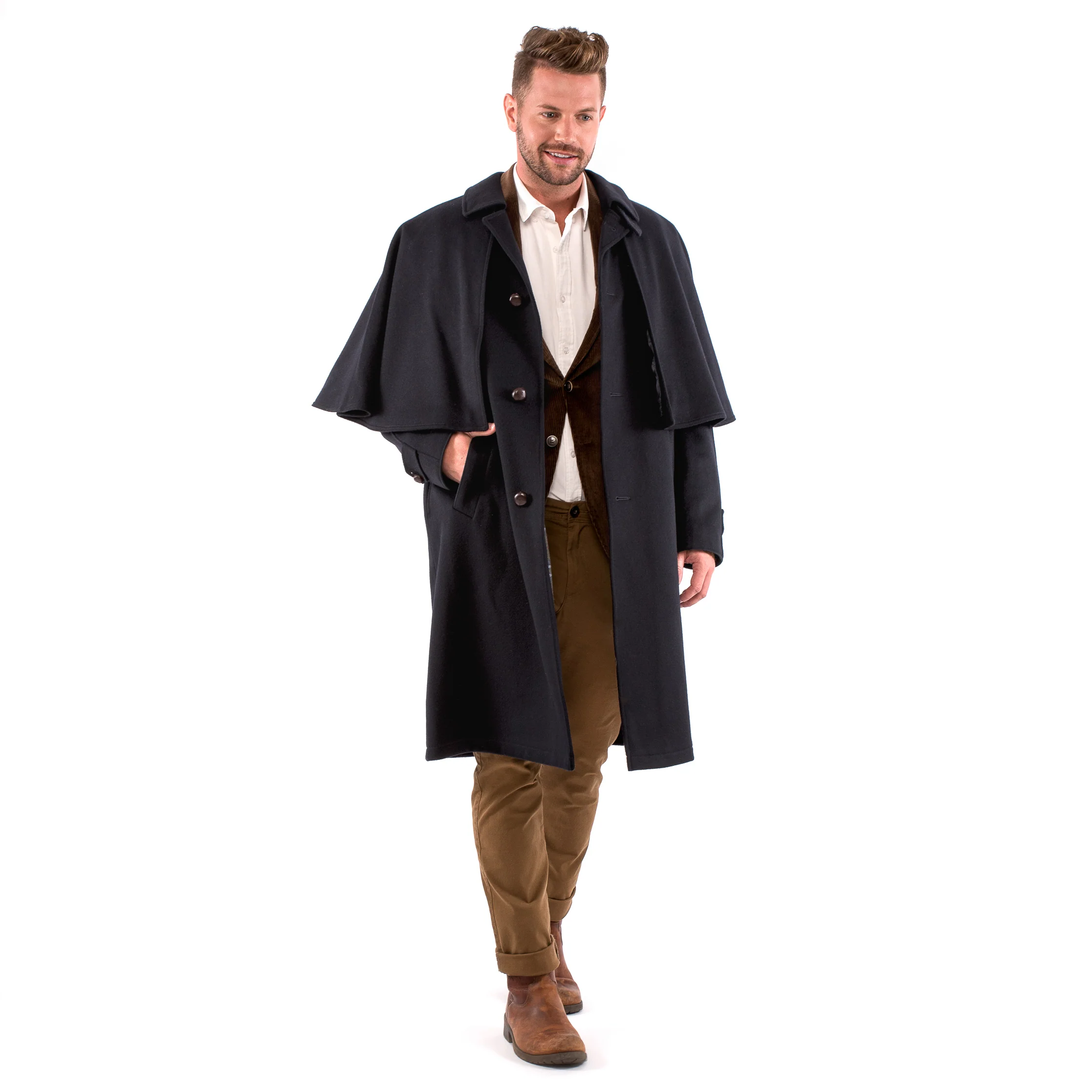 Holmes - Traditional Austrian Capelet Coat or Inverness Coat - Image 7