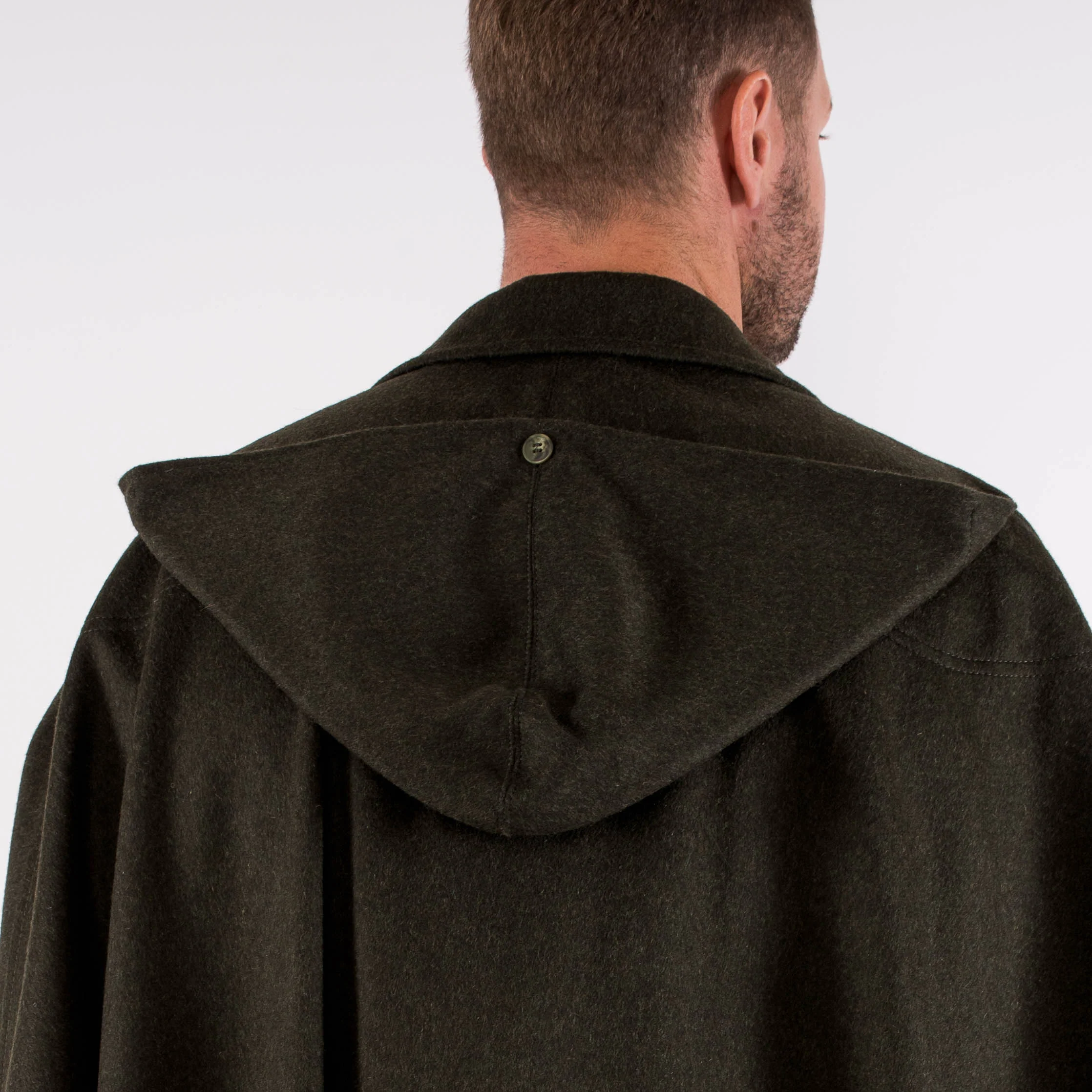 Unisex / Green Loden Cape - Image 11