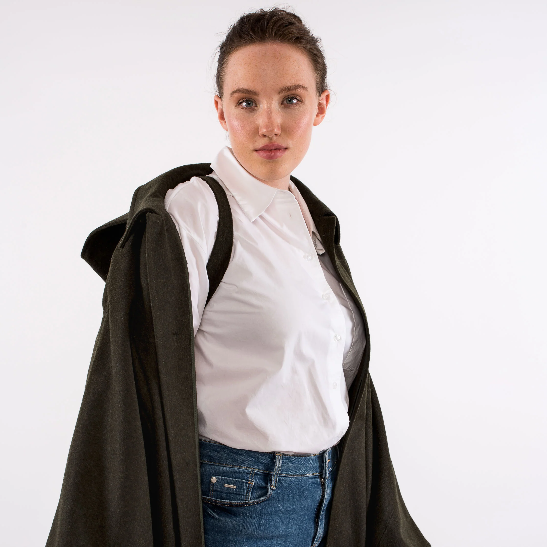 Unisex / Green Loden Cape - Image 15