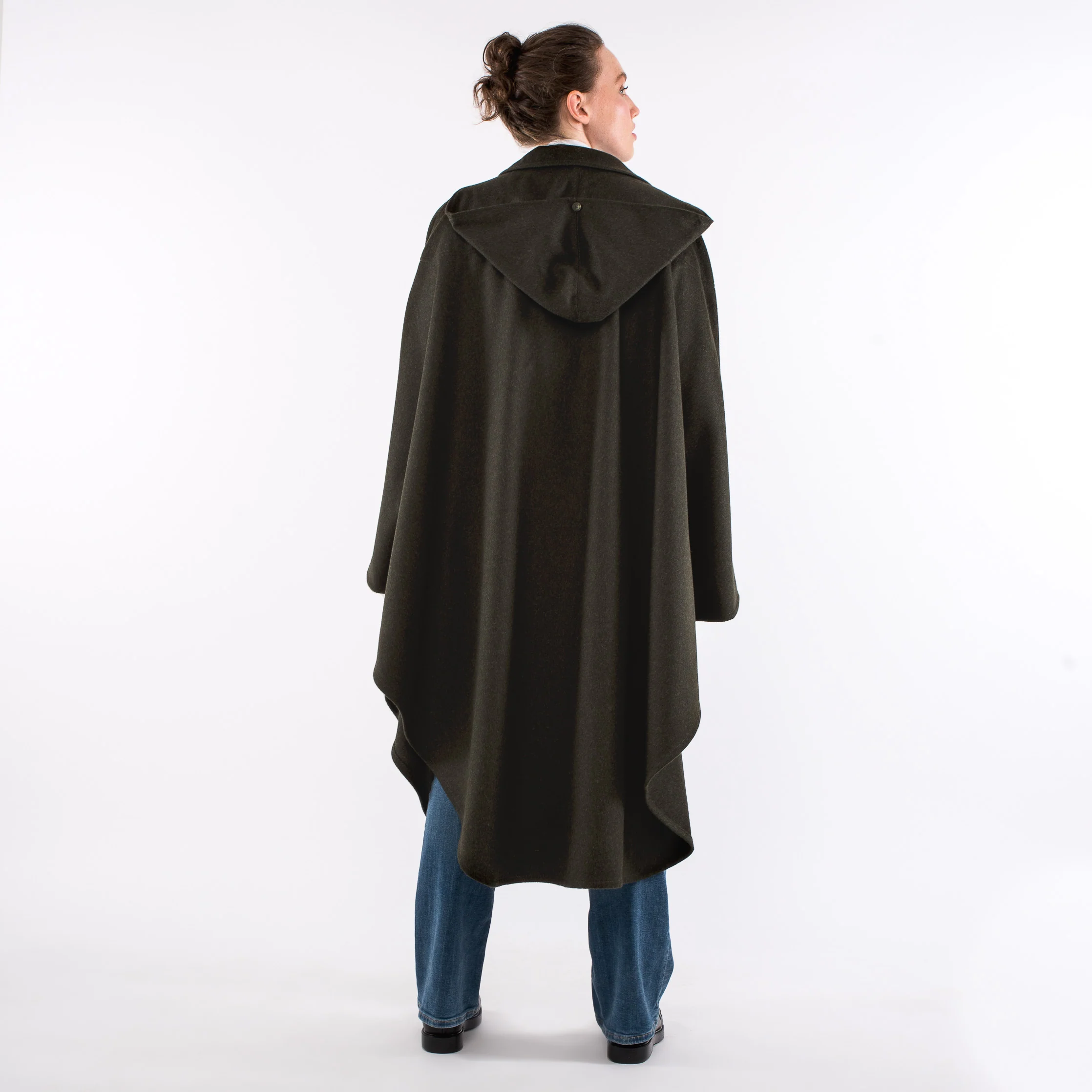 Unisex / Green Loden Cape - Image 16