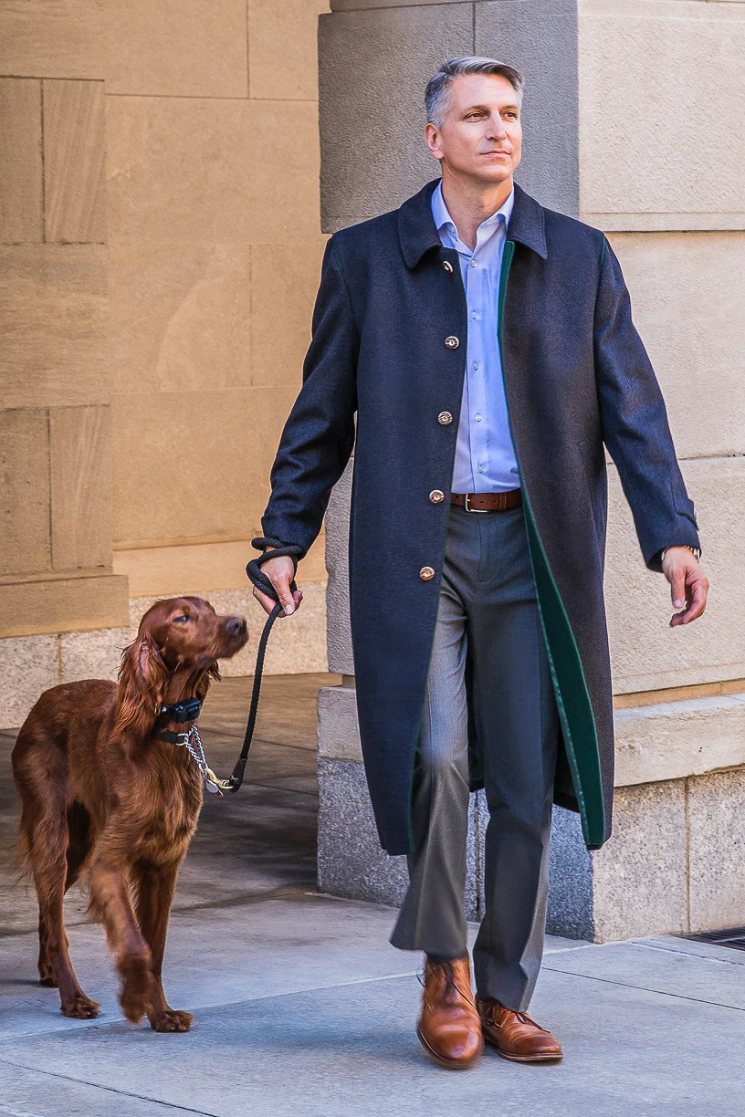 Men's Classic Loden Overcoat "Shiver No More" - Image 3