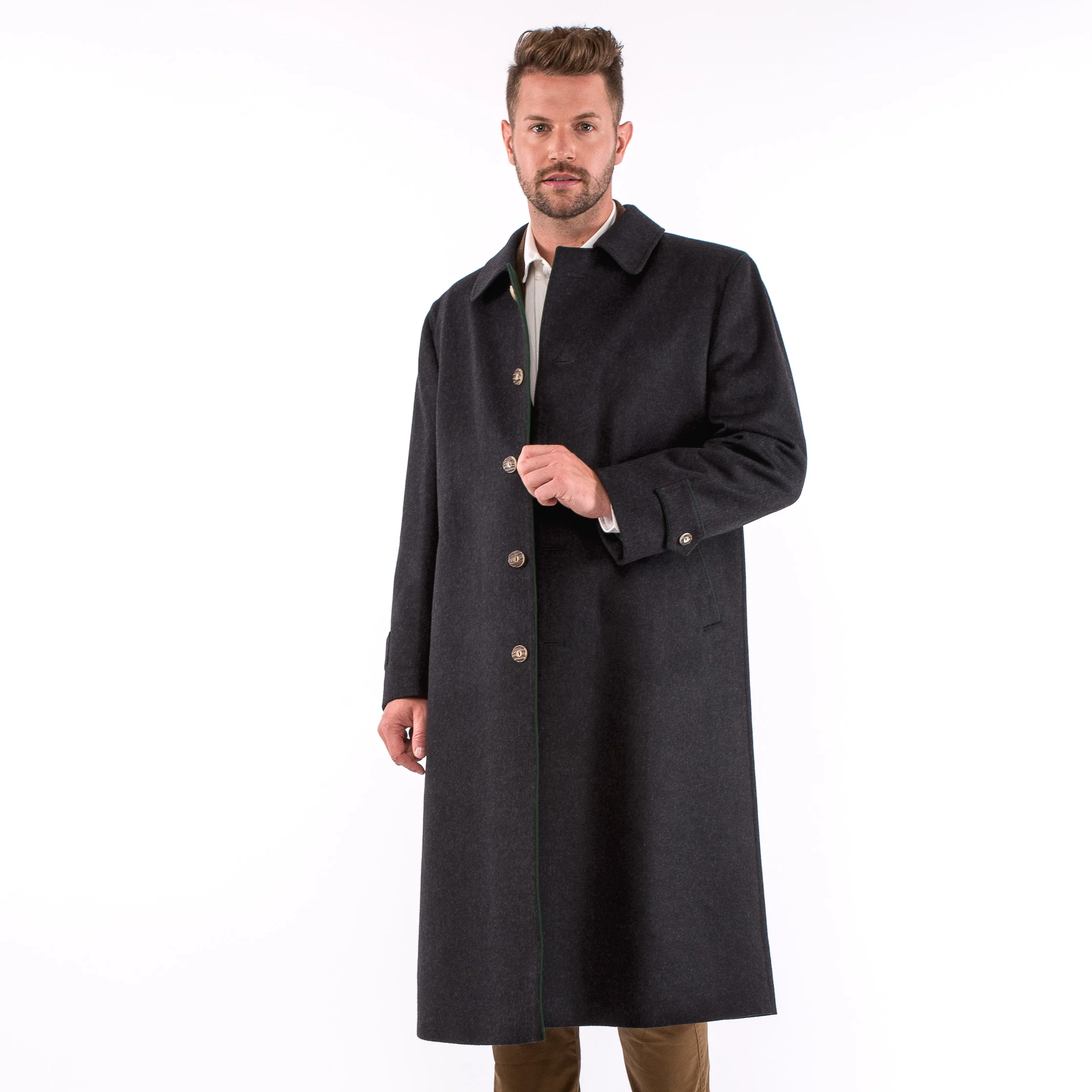 Men's Classic Loden Overcoat "Shiver No More" - Image 8