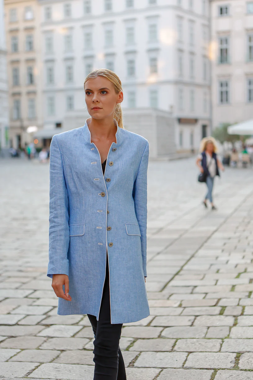 Nora - Women's Summer Alpine Linen Jacket - Image 3