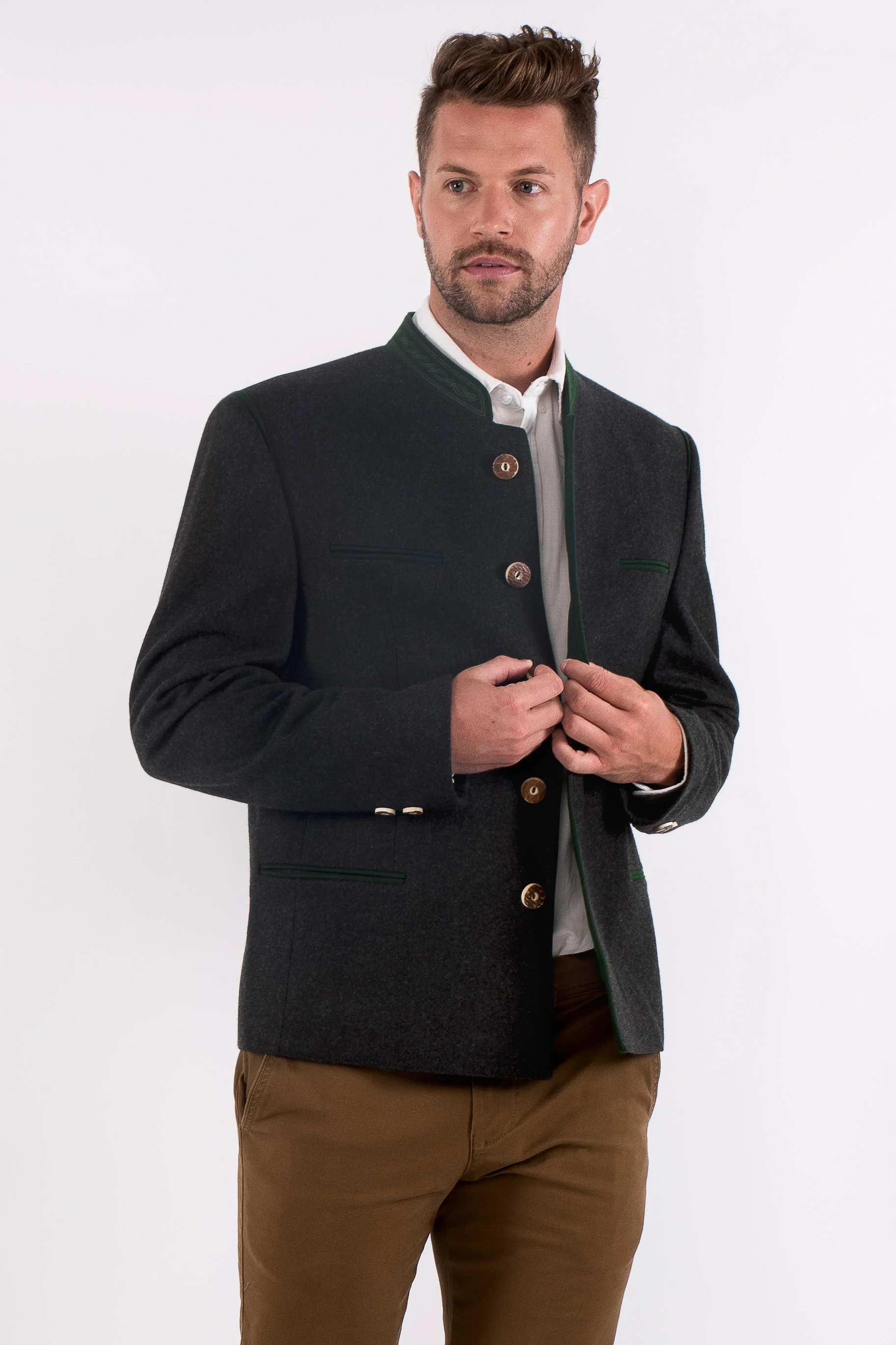Men's Austrian Trachten Loden Jacket - Braumeister - Image 3
