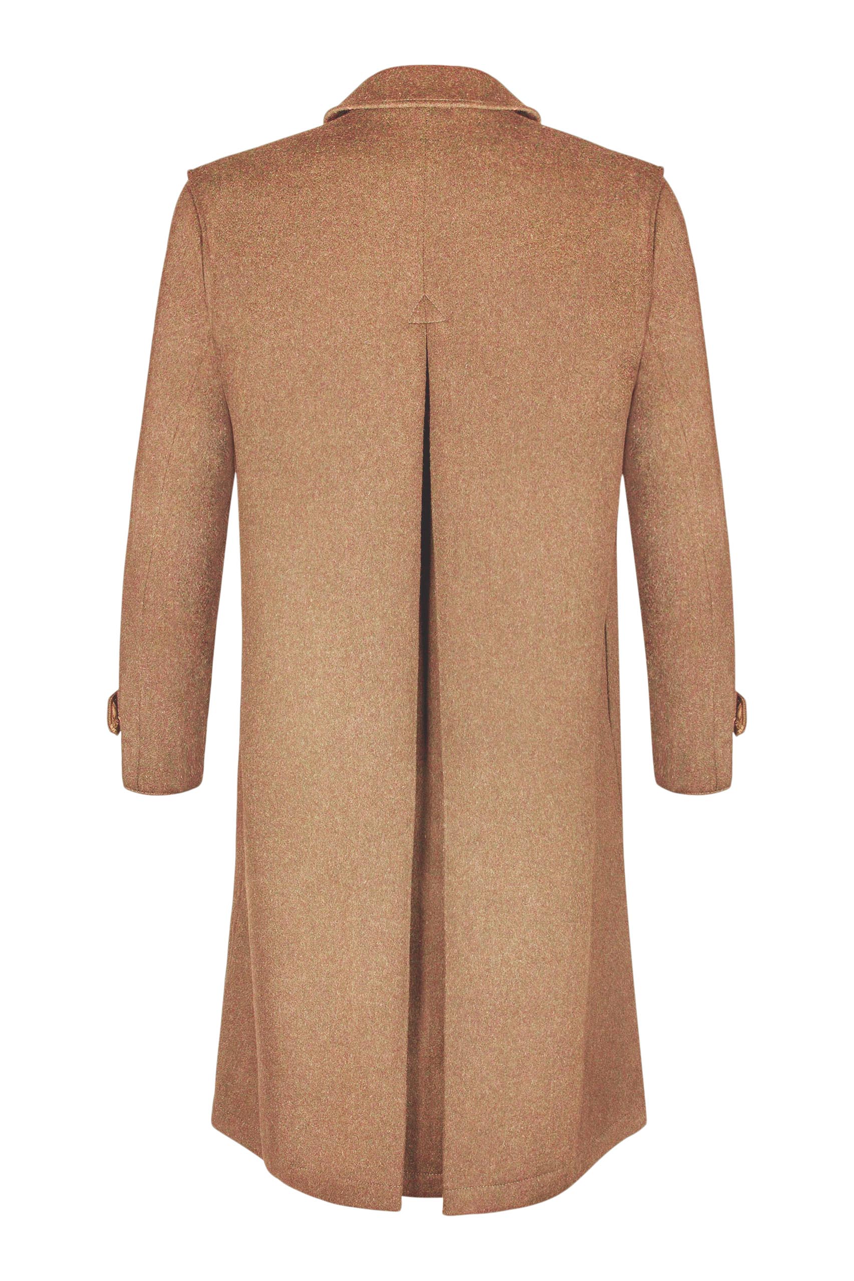 Sud Tiroler - Men's Loden Overcoat in Camel with zip out lining - Image 6