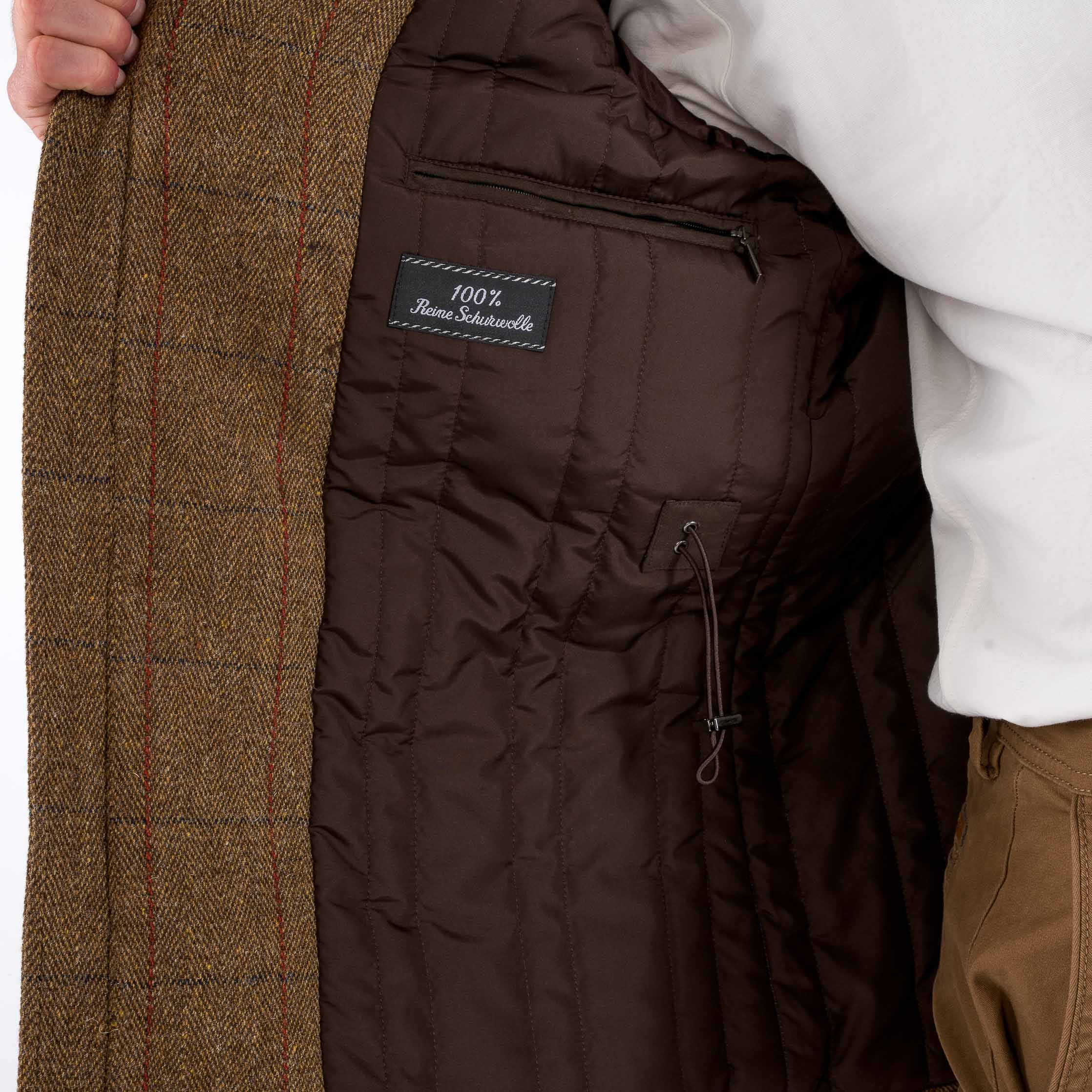 Winston Winter Country Coat in Olive or Brown Tweed - Image 6