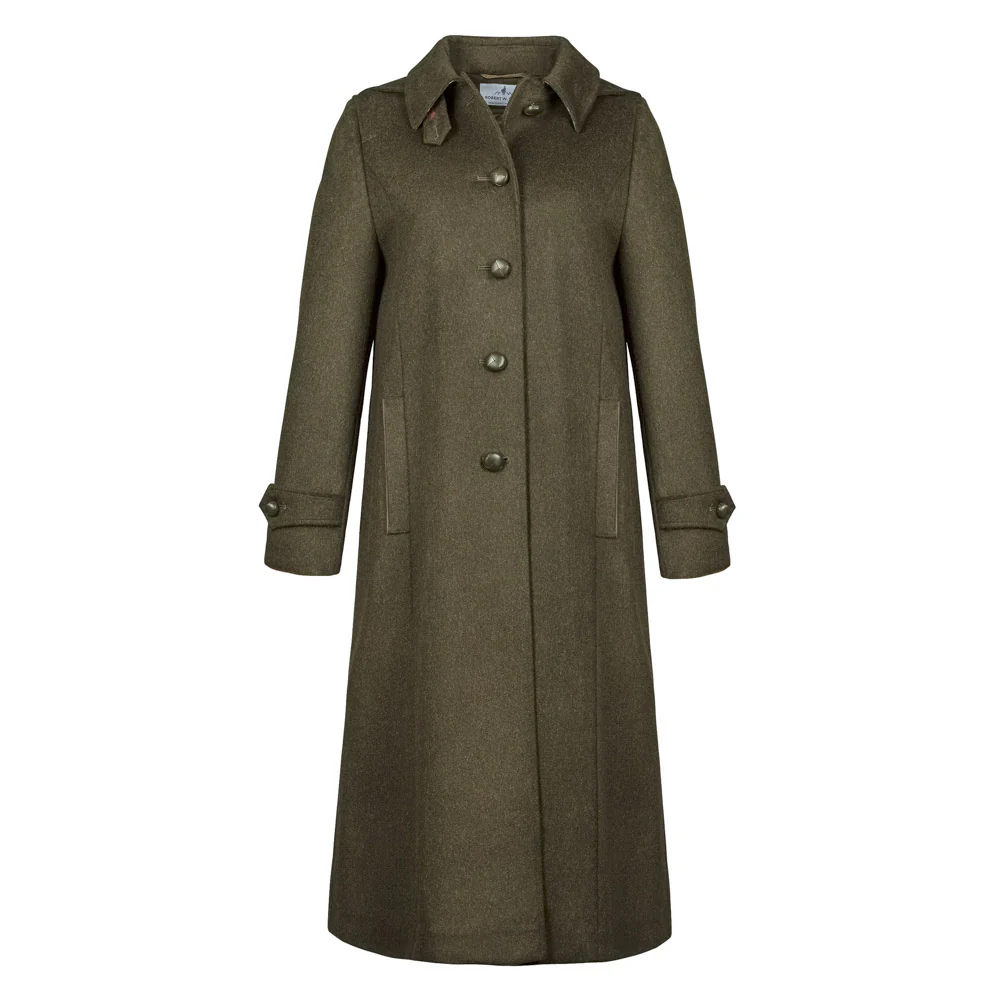 Silvia - Women's Traditional Loden Wool Coat in Green - Image 7