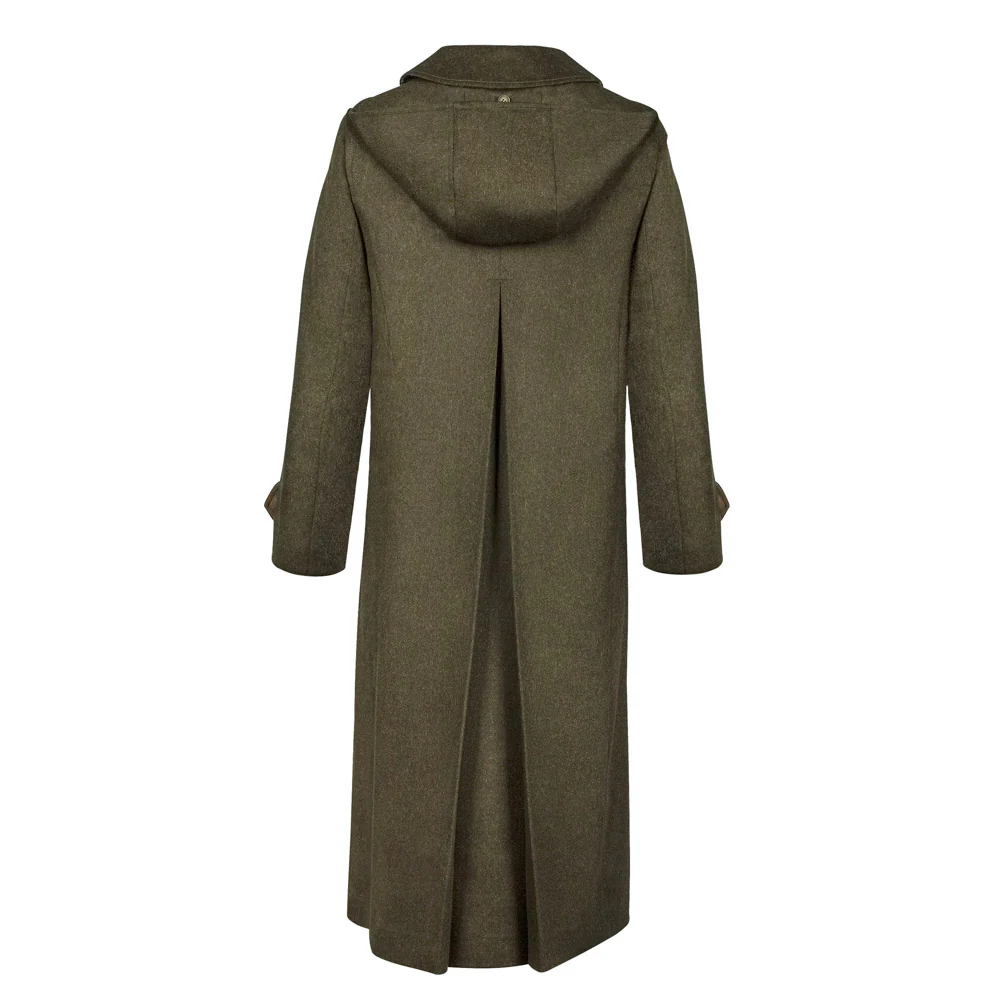 Silvia - Women's Traditional Loden Wool Coat in Green - Image 8